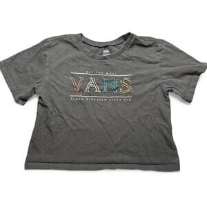 Vans "Off the Wall" Embroidered Crop Top - Size XS